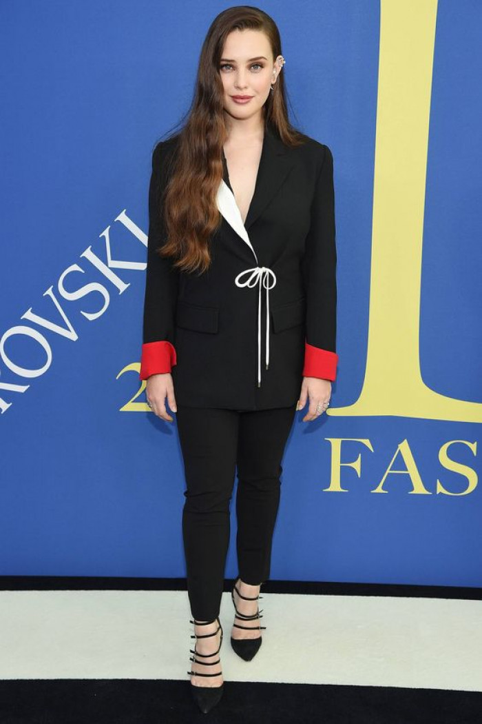 Katherine Langford black outfit