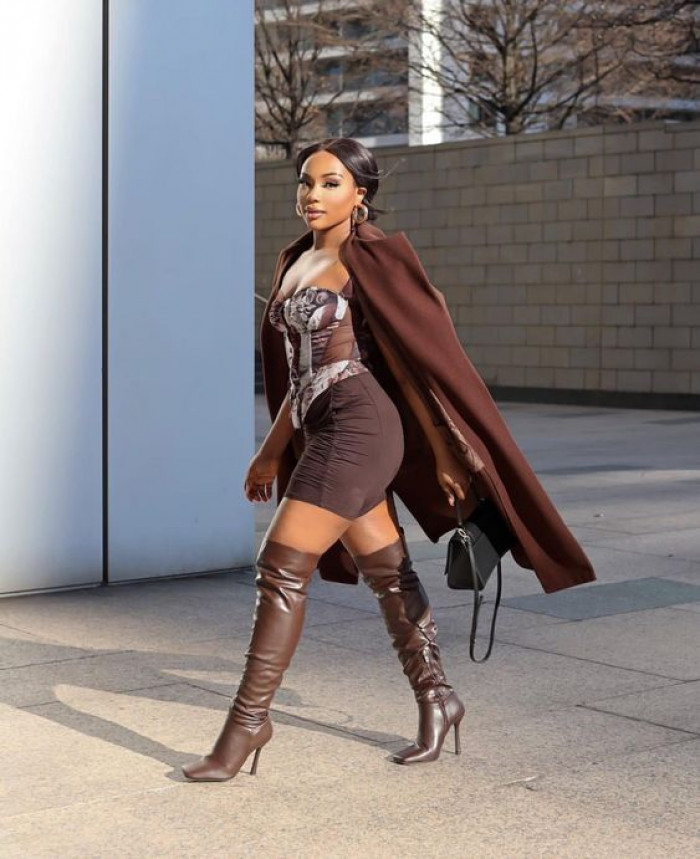 Brown Thigh High Boots